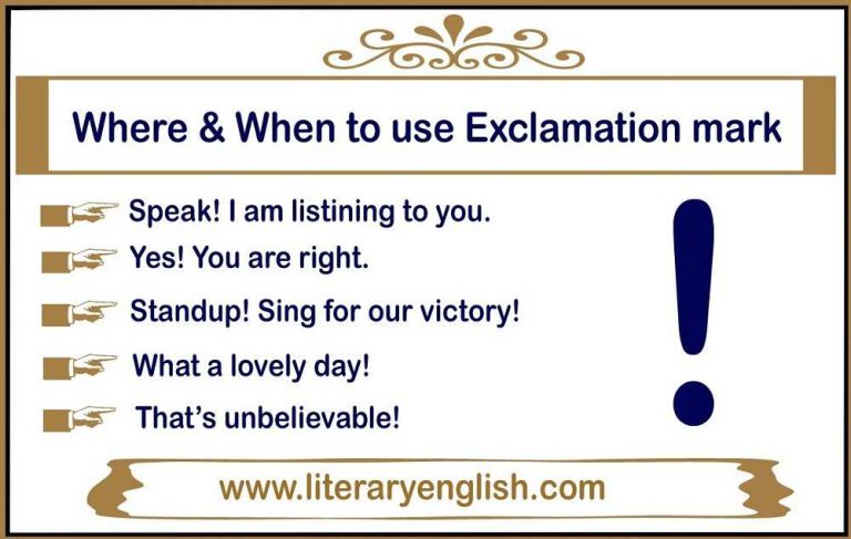 What Is Exclamation Mark In American English