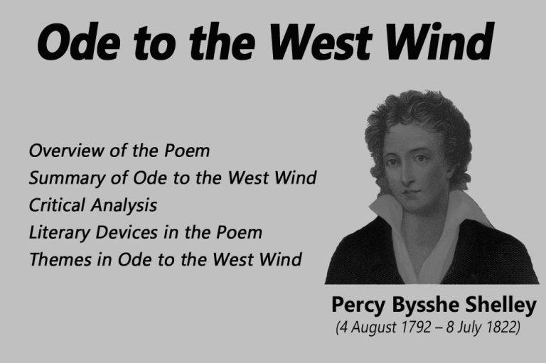 Summary And Analysis Of Ode To The West Wind By P. B. Shelley ...