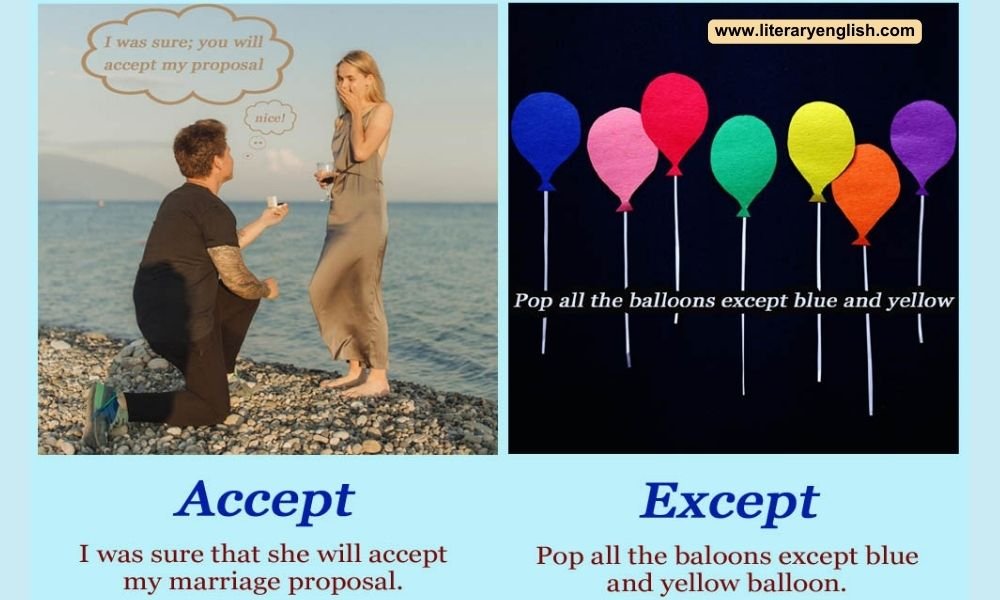 Difference between Accept and Except