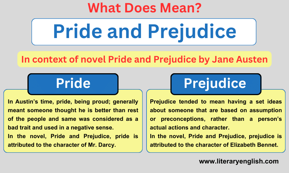 Difference between pride and prejudice