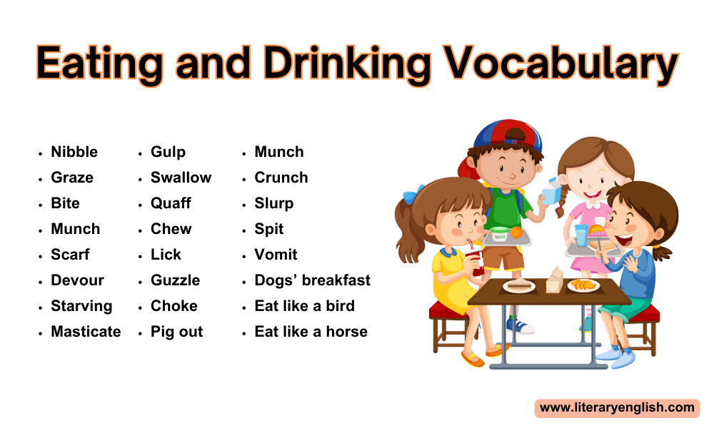 Eating and Drinking Vocabulary