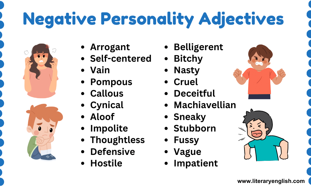 Negative Personality Adjectives in English
