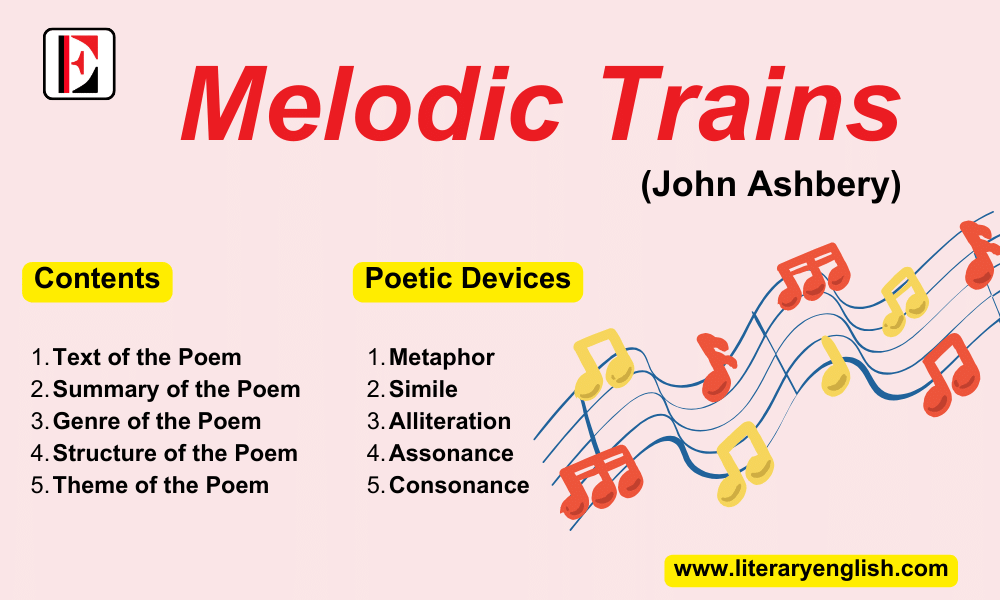 Summary and Analysis of Melodic Trains by John Ashbery