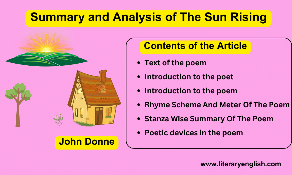 Summary and Analysis of The Sun Rising