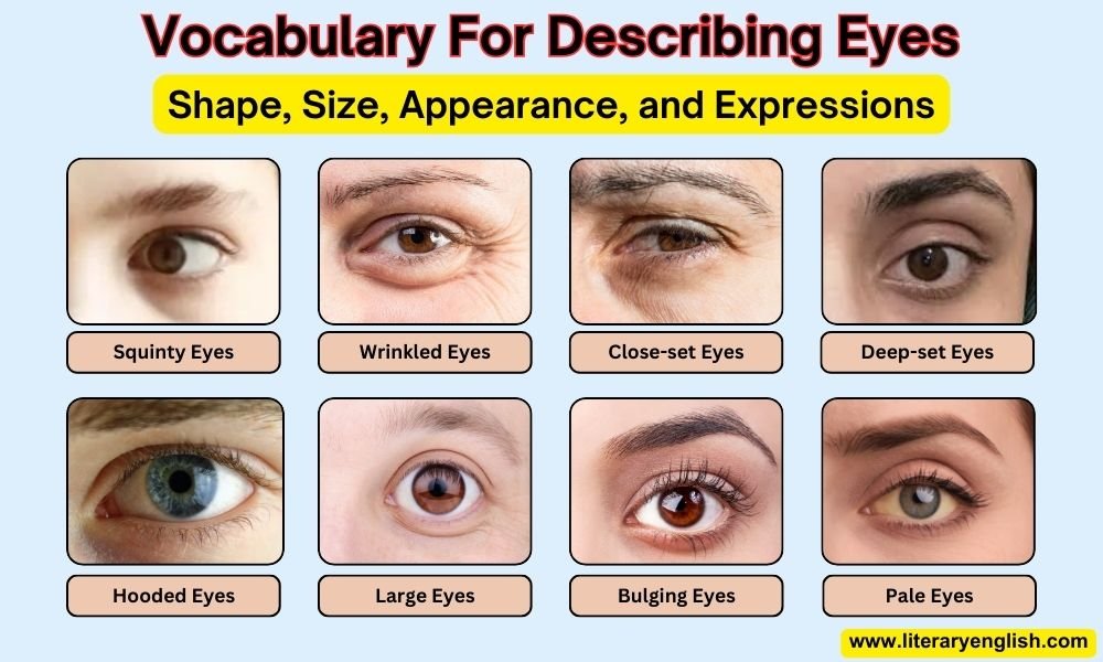 Eyes Vocabulary (Vocabulary For Describing Eyes in English)