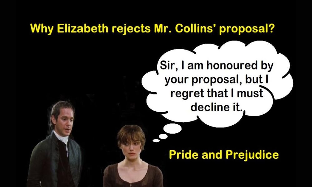 Why Elizabeth Benner rejects Mr. Colons marriage proposal