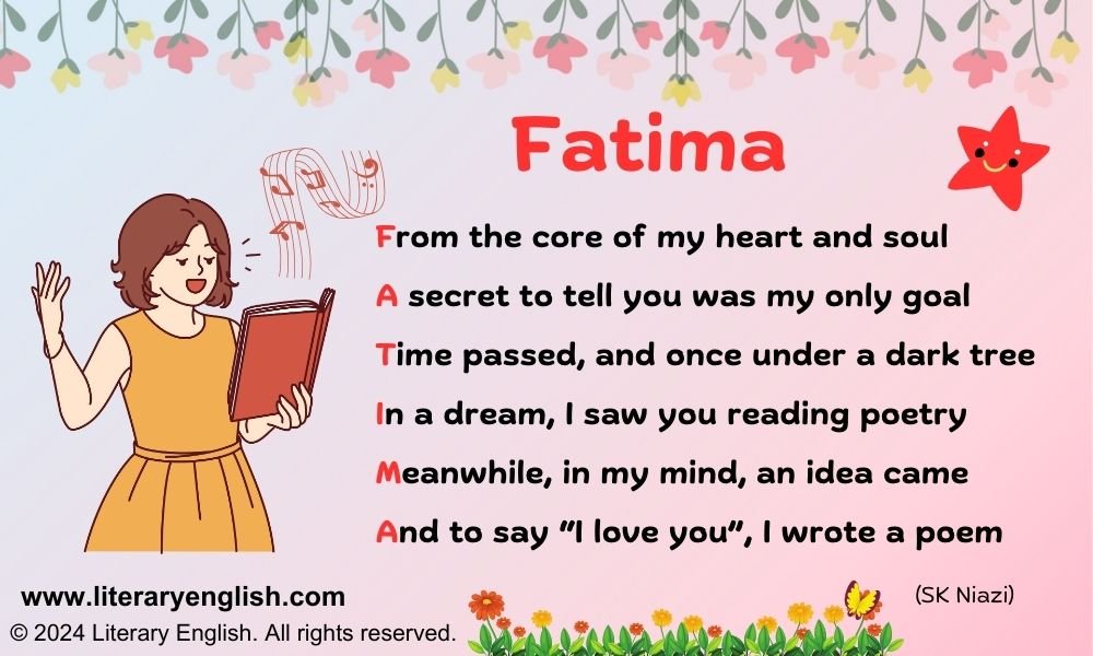 Fatima Name poem