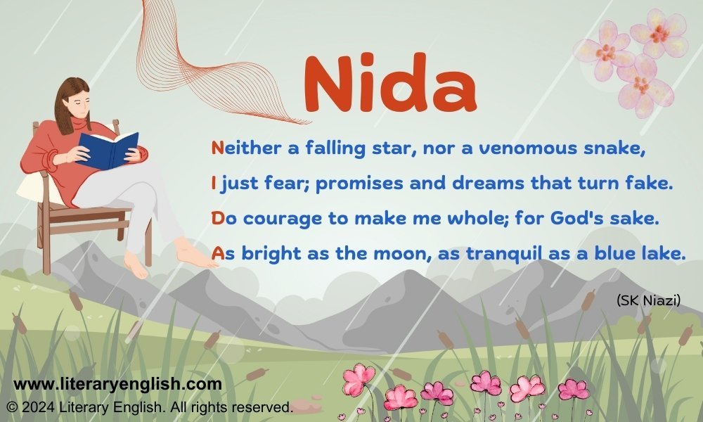 Nida Name poem Acrostic poem